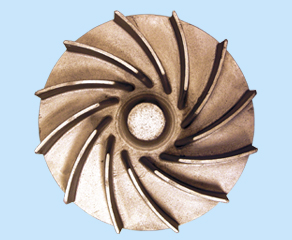 Rotor de bomba fundido em bronze